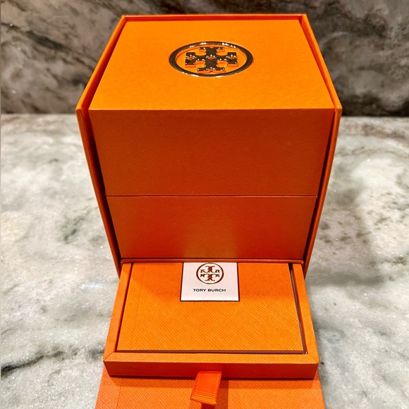 Tory Burch Navy Leather Reva Watch - Picture 8 of 10